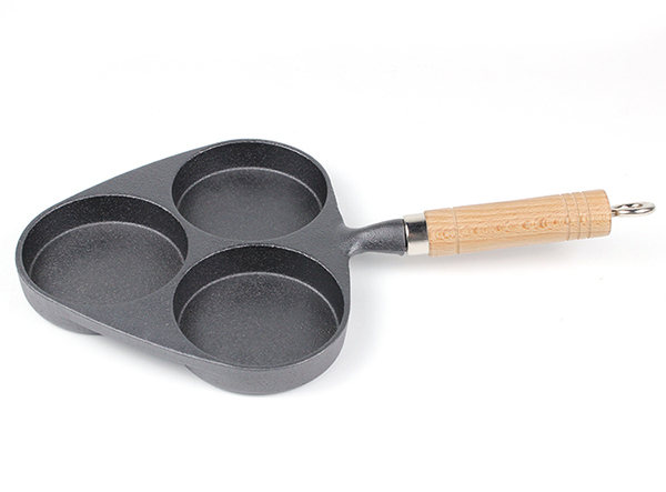 mini breakfast divided cast iron skillet omelette fry pan