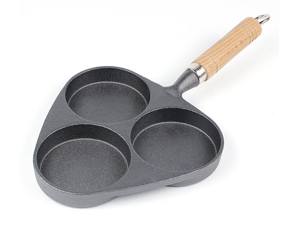 mini breakfast divided cast iron skillet omelette fry pan