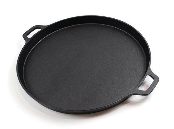 14 Inch Round Cast Iron Flat Baking Pie Pan Pizza Pan