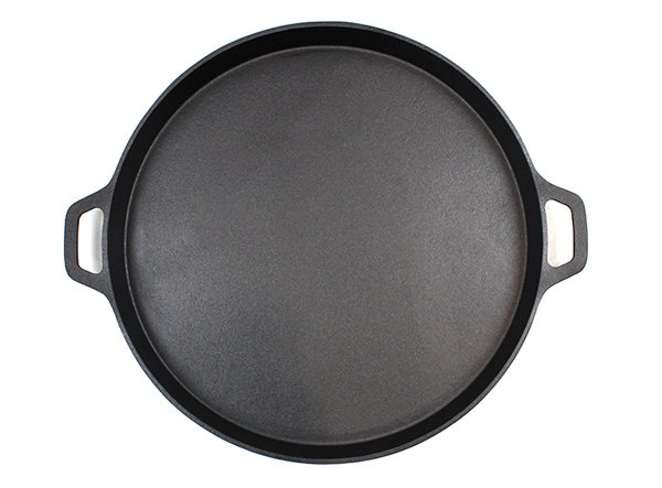 14 Inch Round Cast Iron Flat Baking Pie Pan Pizza Pan