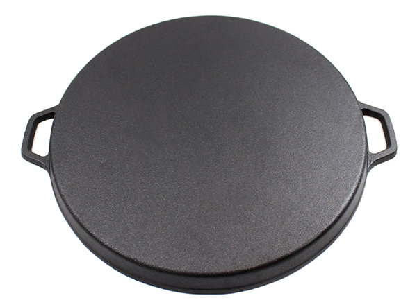 14 Inch Round Cast Iron Flat Baking Pie Pan Pizza Pan