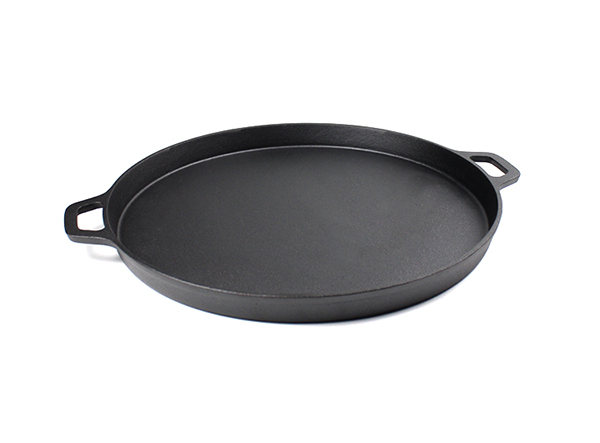 14 Inch Round Cast Iron Flat Baking Pie Pan Pizza Pan