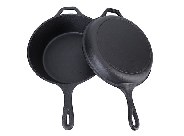 2 in 1 Pre-Seasoned Cast Iron Combo Cooker Deep Pan for Sale