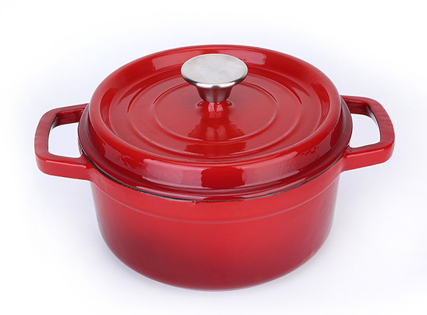 Cast Iron Enamel Kitchen Cookware Food Pot Casserole Dish