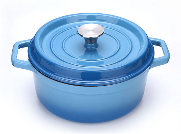 Cast Iron Enamel Kitchen Cookware Food Pot Casserole Dish