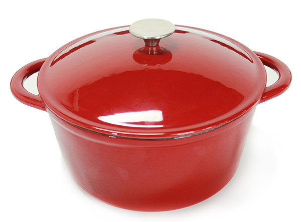 White Enamel Cast Iron Casserole