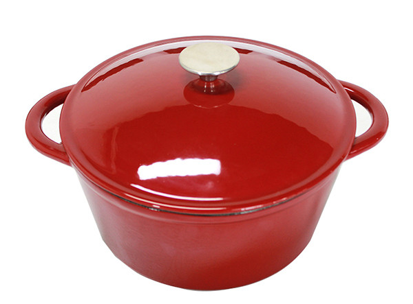 White Enamel Cast Iron Casserole