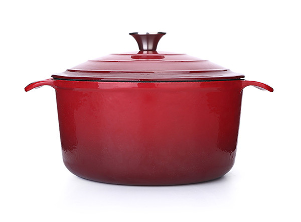 Beautiful Bend Handle Cast Iron Casserole