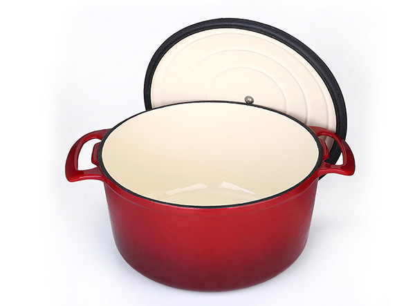 Beautiful Bend Handle Cast Iron Casserole