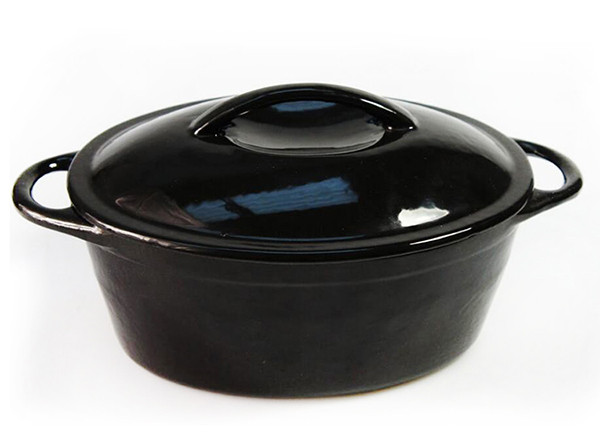 Oval Cast Iron Enamel Casserole