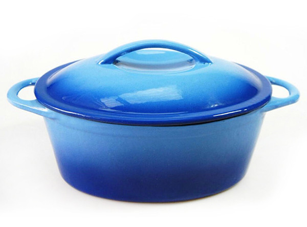 Oval Cast Iron Enamel Casserole