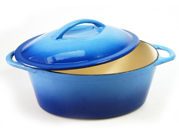 Oval Cast Iron Enamel Casserole