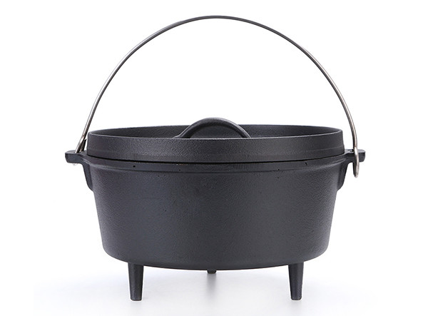 Three Legs Outdoor Camping Cookware Cast Iron Dutch Oven