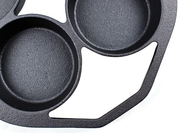 Camping or Indoor Cake Cupcake Mold Poffertjes Pan Cast Iron Muffin Pan for Baking Biscuit