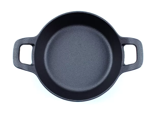 Mini Small Round Cast Iron Skillet Fry Pan with two ear Handle