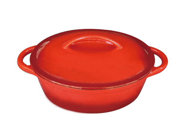 Oval Cast Iron Enamel Casserole