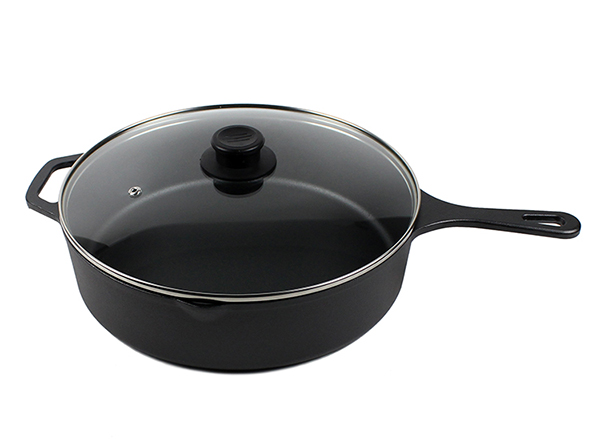 cast Iron Deep Big Volume Cast Iron Skillet Fry Pan