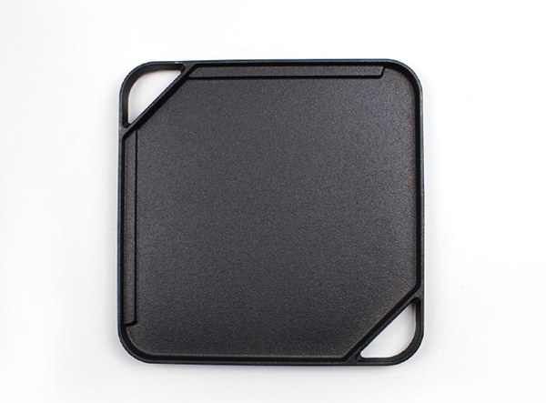 cast iron square double side griddle pan