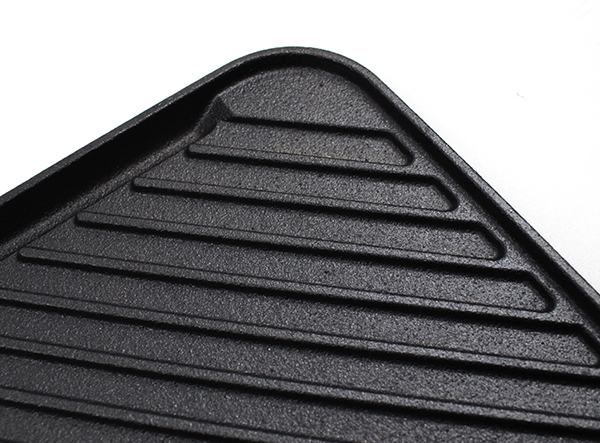 cast iron square double side griddle pan