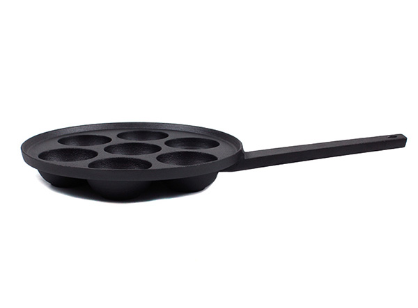 Pancake Maker Baking Mold cast iron egg poacher pan Octopus Ball poffertjes pan Takoyaki pan with long handle