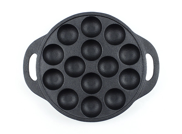 14 Hole Cast Iron Takoyaki Pan-Cast Iron Japanese Food Octopus Takoyaki pan