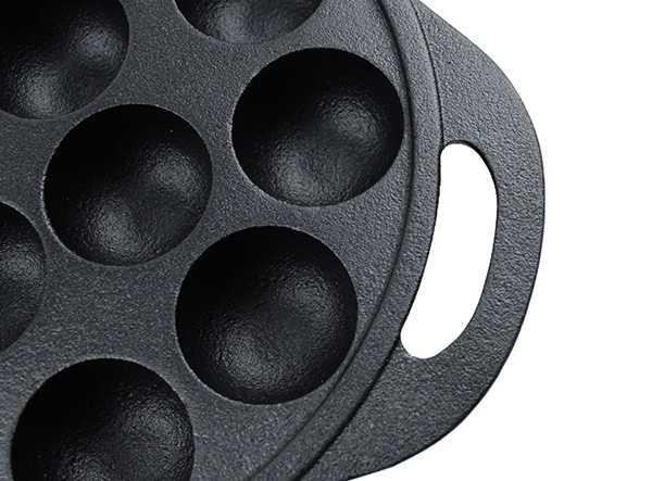 14 Hole Cast Iron Takoyaki Pan-Cast Iron Japanese Food Octopus Takoyaki pan