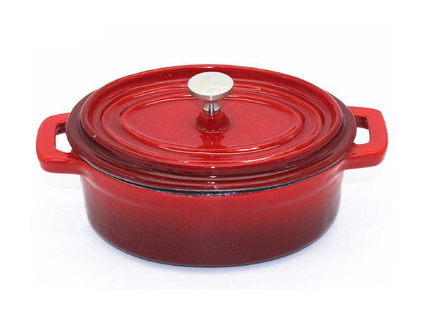 Mini Oval Cast Iron Enamel Pot Supplier