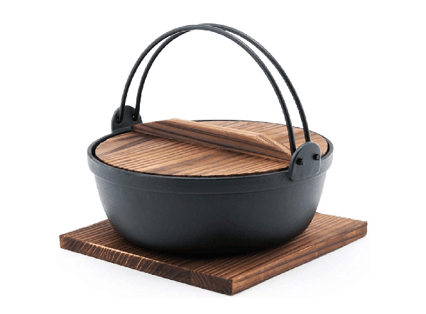 Japanese Cast Iron Sukiyaki Tetsu Nabe Hot Pot