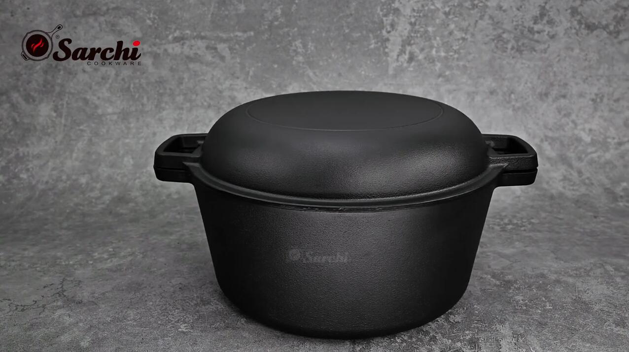 Cast Iron Double Dutch Oven