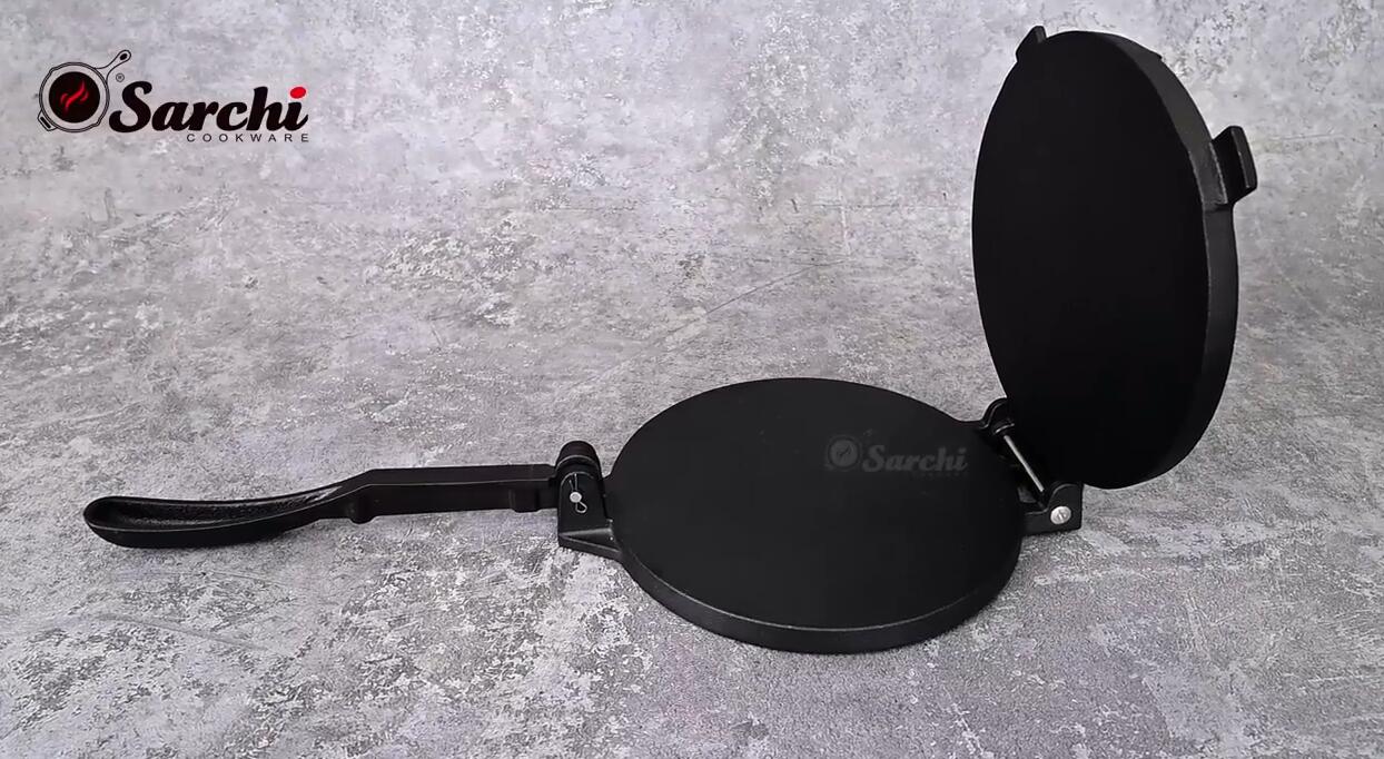 7 inch Pre-seasoned Cast Iron Tortilla cooking press