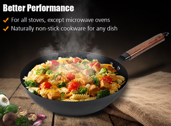 Non Stick Carbon Steel Wok Pan