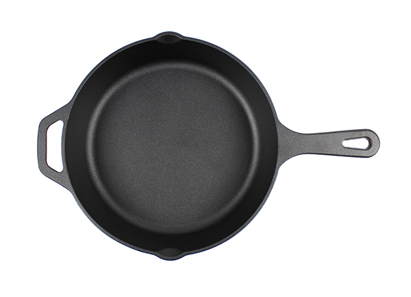 Anti-rust nitriding cast iron skillet