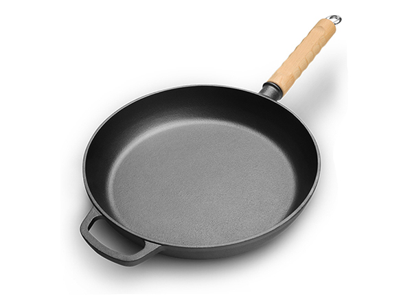 Wholesale Best Wooden Handle Cast Iron Skillet 10 inch