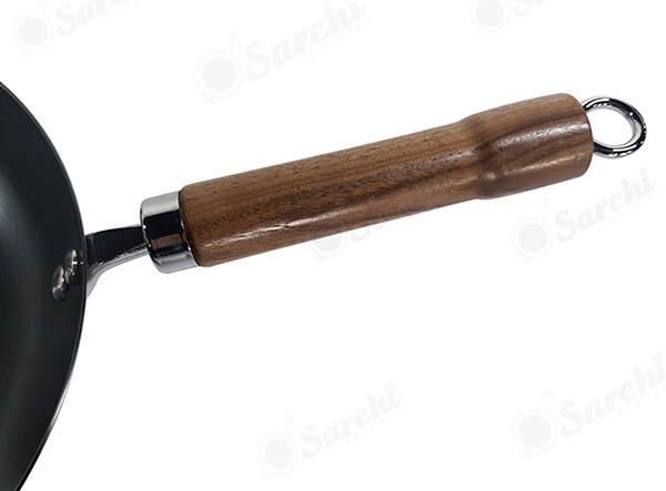 Ergonomic wooden handle