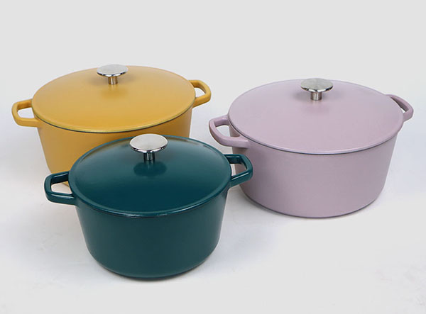 5.2 quart Colorful Casserole Dish Enameled Covered Cast Iron Dutch Oven