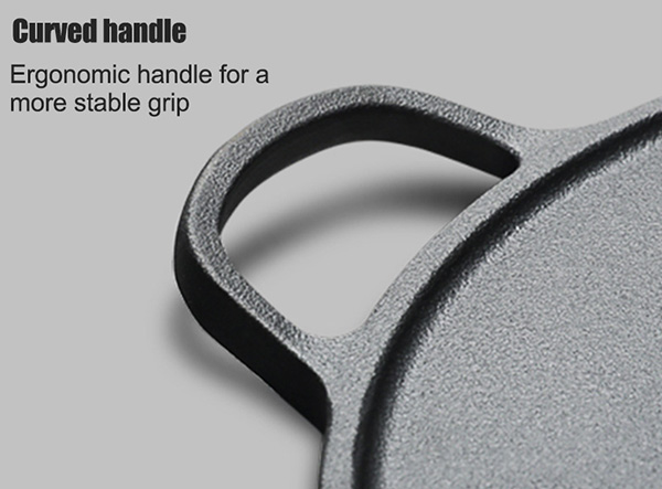 Curved handle
