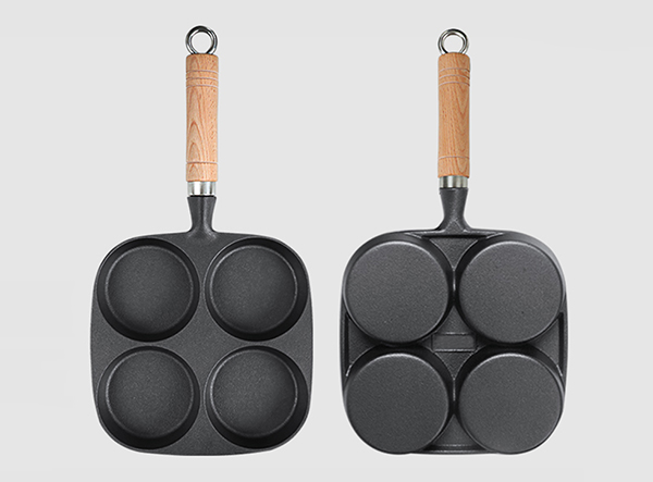 Topumt 4 Cup Egg Frying Pan,Divided Frying Grill Pan Nonstick All