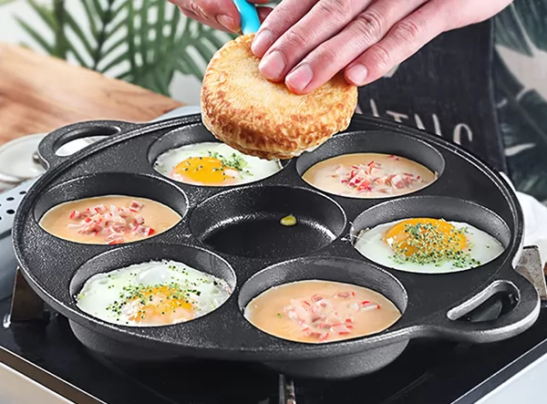 Factory 7 mold Baking Tools Cast Iron Muffin Pan for baking Scones
