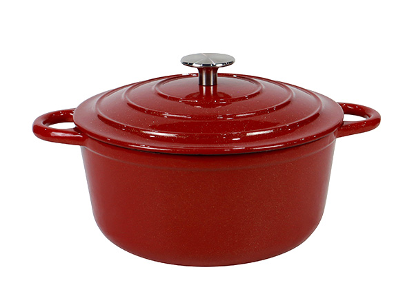 Cast Iron glitter Enamel Cookware Cooking Soup Pot casserole