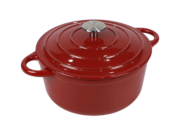 Cast Iron glitter Enamel Cookware Cooking Soup Pot casserole for Sale