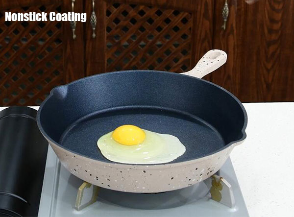 Nonstick cast iron skillet