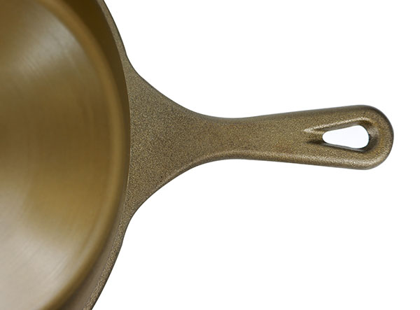 10 Inch Golden Polished Machined Smooth Cast Iron Frying Pan