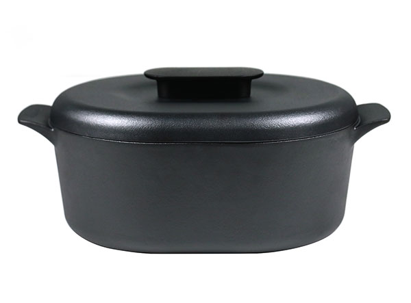 6.3 Quart Oval Enamel Cast Iron Covered Dutch Oven