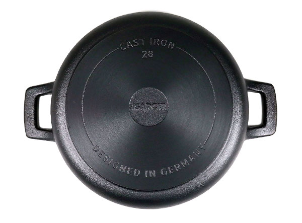 11'' Round Polished Cast Iron Serving Dish Pan Oven Safe