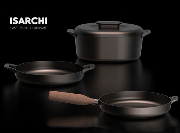 New Products Non-stick Pans Polished Cast Iron Cookware Set