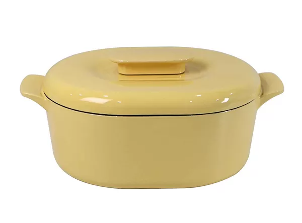 New Large Cooking Pot Enameled Cast Iron Oval Casserole