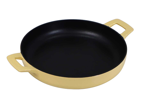 11 Inch Round Cast Iron Breakfast Skillet with Double Loop Handles