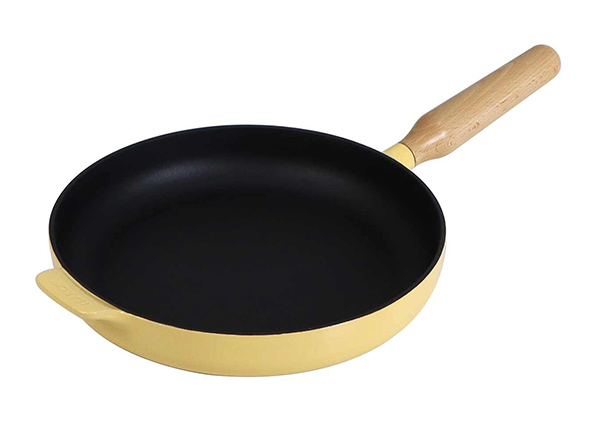 10-Inch Round Enameled Cast Iron Fry Pan