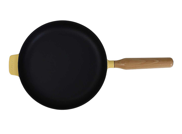 10-Inch Round Enameled Cast Iron Fry Pan