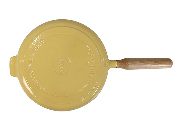 10-Inch Round Enameled Cast Iron Fry Pan